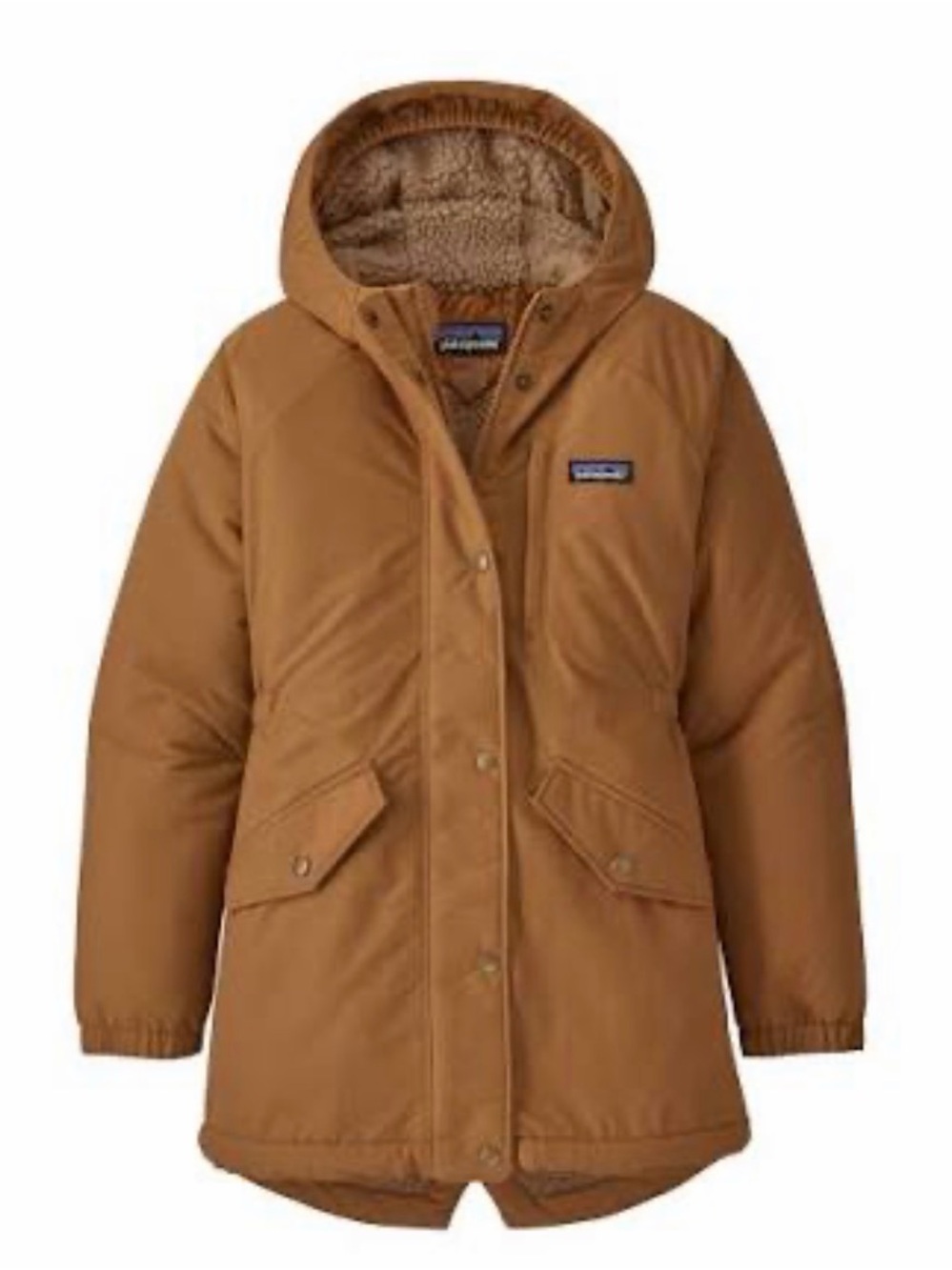 Girls Patagonia Isthmus Hooded Sherpa Parka size  M